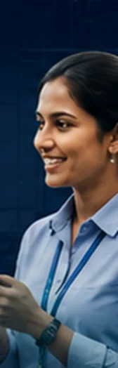 An employer speaking with the job seeker